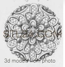Розетки (ROSETTE_1662 -  | 3D model 3DSMAX / OBJ / STL) 3D модель для ЧПУ станка